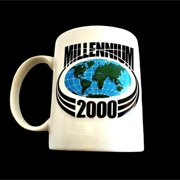 Vintage Mug Millenium 2000 Coffee Cup Millenial Gen Z Gift - Picture 1 of 8
